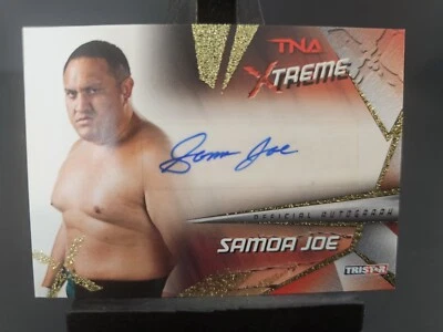 TNA Samoa Joe 2010 Xtreme GOLD Authentic Autograph Card 87/99 - Image 1 of 2