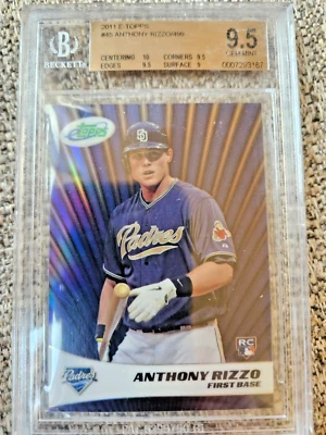 2011 ANTHONY RIZZO RC Etopps Yankees Cubs Padres /499 BGS 9.5 GEM - Image 1 of 2