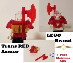 LEGO Red Armor Scabbard Backpack FREE AXE Clip Weapon Holder 2018 NEXO Knight - Picture 1 of 1