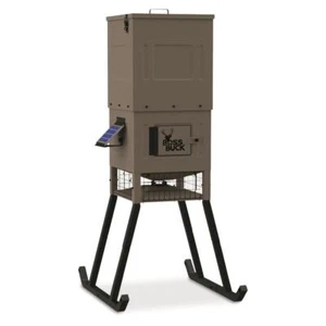 New Boss Buck 300-lb. Stand and Fill Sled Feeder With Solar Panel LCD Timer - Picture 1 of 8