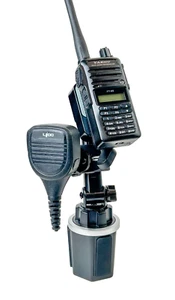 Soporte para taza con altura ajustable para Yaesu FT-60 FT-65 y soporte para micrófono - Imagen 1 de 2