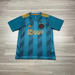 Ajax Amsterdam Jersey Mens Medium Blue Adidas Netherlands Soccer Home - Picture 1 of 11