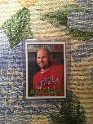 Albert Pujols 2016 Topps Heritage Chrome 393/999 Los Angeles Angels! - Image 1 of 3