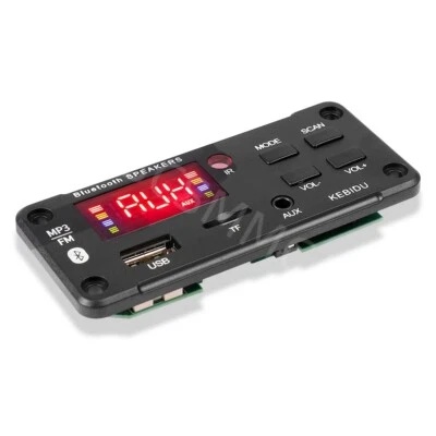 12V 2x25W Amplifier Bluetooth 5.0 MP3 Player Decoder Board Car FM Speaker Module - Image 1 of 4