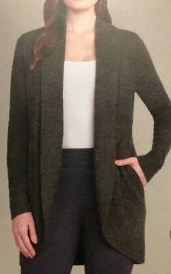 MAX & MIA MUJER VIAJE CÁRDIGAN SUÉTER TAN SUAVE DIFÍCIL DE ENCONTRAR Foto 1 de 4