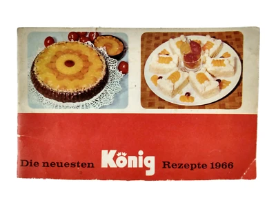 German language Cook Book recipes Die Neuesten Konig Rezepte 1966 by Konig - Image 1 of 4