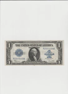 1923 $1 One Dollar Silver Certificate Note Horse Blanket Large Size Banknote. - Picture 1 of 5