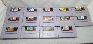 Super Nintendo SNES Game Lot 14- Double DragonV, Fighters History, Tuff E Nuff + - Picture 1 of 9