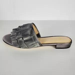 Sandali Nine West Ivarene con volant grigio raso taglia 7,5 M - Foto 1 di 11