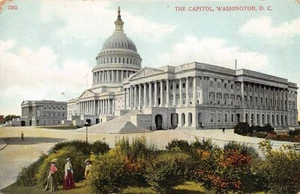 Postcard Washington DC:  The Capitol, Antique DB Posted 1909 - Bild 1 von 2