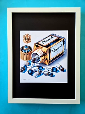 CHIARA BELLINI + MY CHOPARD COMFORT PILLS Hand Signed Authentic Giclee ✅ COA - Bild 1 von 3