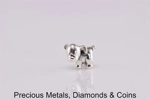 Charmed Memories Sterling Silver Puppy Dog Slider Charm - Picture 1 of 4