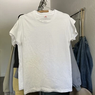 Camiseta blanca lisa vintage años 60 70 Hanes talla M Foto 1 de 4