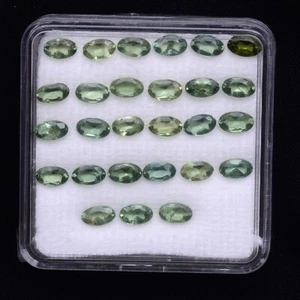 27 Pcs Natural Apatite 4mmx3mm Oval Faceted Cut Untreated Dazzling Gemstones Lot - Picture 1 of 10