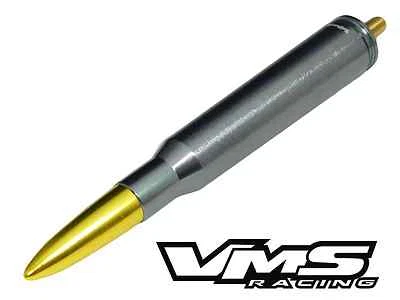 VMS 50 CALIBRE BALA ESTILO ALUMINIO REPUESTO ANTENA CORTA PISTOLA METAL DORADO Foto 1 de 4