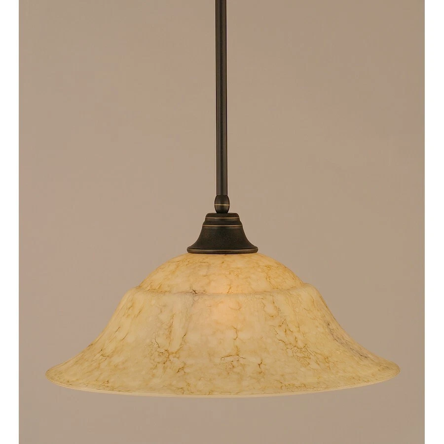 Toltec Lighting Stem Pendant, 20' Italian Marble Glass Shade - 26-DG-53818 - Image 1 of 1
