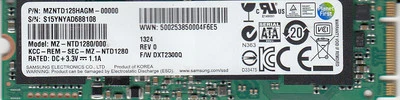 Samsung MZ-NTD1280/000 mSATA 128GB SSD for Sony Vaio, Sony Ultrabook  5209 - Image 1 of 2