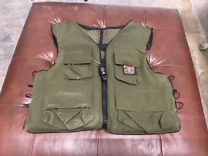*Vintage* Sans-Souci Fishing Vest Sz 50 52 Type III PFD 4-Pocket Adjustable - Picture 1 of 14