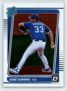 Tarjeta de novato Donruss Optic Dane Dunning 2021 clasificación #75 radiocontrol Texas Rangers - Imagen 1 de 2