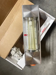 NEW ESKO EM-SM1  FLOW METER 0-2.4 USGPH 1/2" NPT ADJUSTMENT KNOB #2 BLOCK SS316 - Picture 1 of 9