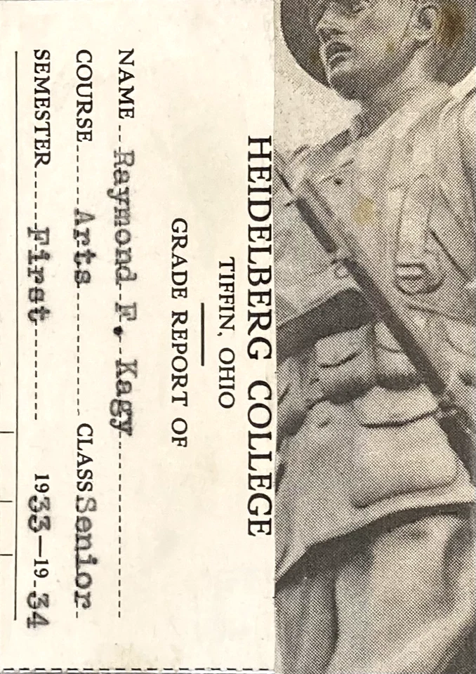 Foto de revista ACEO original/firmada ÚNICA de colección 1934 en papel/B+W "Informe de grado" Foto 1 de 1