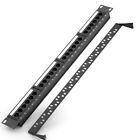 24 Ports CAT6 UTP RJ45 Patch Panel 19 Inch 1U Cable Frame Faceplate Rack5131