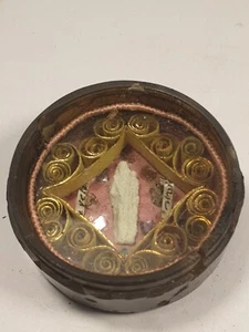 Seltenes # Hornreliquiar, Stahl Reliquien ??? (Zum Entziffern) - Bild 1 von 24
