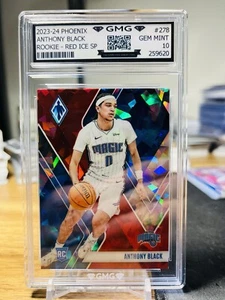 2023-24 Phoenix Anthony Black Rookie Red Ice SP GMG Graded 10 Gem Mint 💎 - Picture 1 of 1