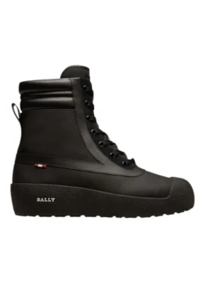 Botas Bally Croker 6239720 para hombre de cuero de becerro negro forradas con fruncido precio de venta sugerido por el fabricante $799 Foto 1 de 4