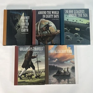 Classic Sterling Children’s Book Bundle x5 Jules Verne, Twain, Swift Unabridged - Picture 1 of 14