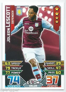 2015 / 2016 EPL Match Attax Base Card (43) Joleon LESCOTT Aston Villa FC - Picture 1 of 1