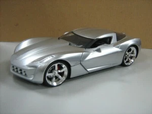 JADA BIGTIME BTM 2009 CHEVY CORVETTE STINGRAY CONCEPT SILVER 1:24 NEW NO BOX 10 - Picture 1 of 2