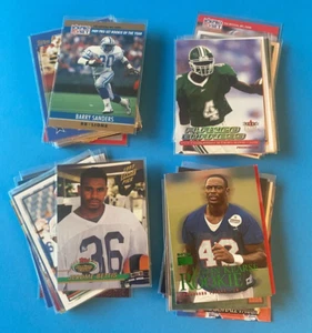 Lote de 48 cartas de fútbol americano estrellas de la corte novatos troquelados Bettis Sanders Culpepper (R426) - Imagen 1 de 5
