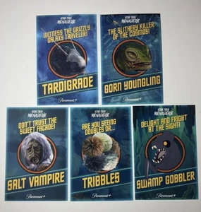 Juego de 5 postales SDCC 2024 Star Trek Menagerie Tribbles Paramount+ exclusivo - Imagen 1 de 3