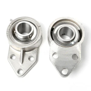 Lagergehäuse Edelstahl Kugellager Flanschlager Lagerbock UCFB 12mm - 50mm Welle - Bild 1 von 7