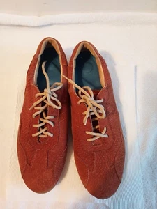 Zapatos informales de gamuza marrón con cordones para hombre talla 11 suela de goma antideslizante - Imagen 1 de 11