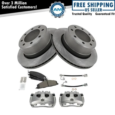 Rear Brake Pad & Rotor Kit Semi-Metallic For 2014-2018 Ram 3500 - Image 1 of 4