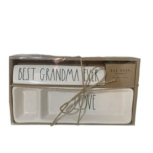 Rae Dunn Schreibtisch Plakette & Tablett Beste Oma aller Zeiten Neu - Bild 1 von 1