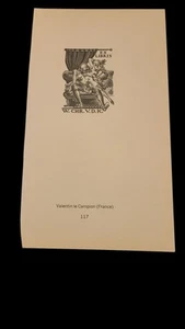 Ex Libris Erotics Book Plates Valentin Le Campion France/Mark Severin Belgium - Picture 1 of 2