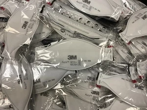 60x 3M 9210+ Aura N95 Masken lose NIOSH zugelassen Atemschutzmasken USA Lager - Bild 1 von 3