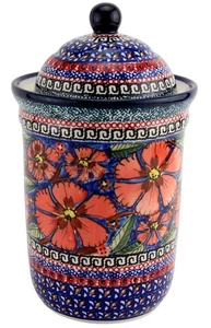 Polish Pottery Market Kitchen Canister by Zaklady Poland  - 45 oz. - Picture 1 of 4