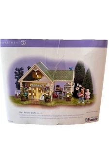 Dept 56 Retired Lily's Nursery & Gifts Snow Village Easter Ceramic Lighted *READ - Picture 1 of 14