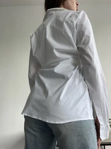 Maison margiela Women’s White Button Down Top Shirt Long Sleeve Size 44 - Picture 1 of 22