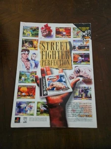 Street Fighter Alpha 3 Playstation 1 PS1 GBA 2000 Promo Ad Art Print Poster  - Picture 1 of 1