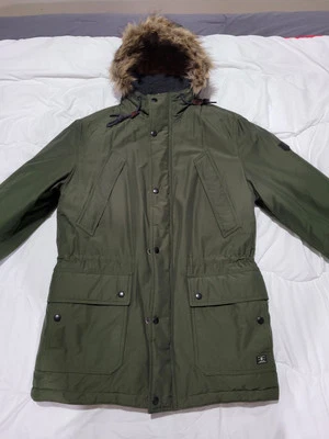 Mens Green Jack&Jones Winter Core  Parka For Sale - Image 1 of 4