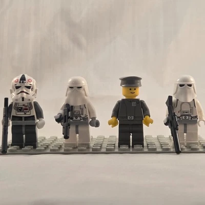 Lego Star Wars Minifigures Lot Hoth Snowtroopers AT-AT Driver Imperial Officer - Image 1 of 3