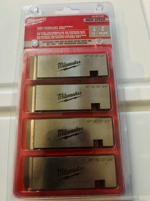 Milwaukee 48-36-1203 High Speed NPT Universal Pipe Threading Dies - Image 1 of 2