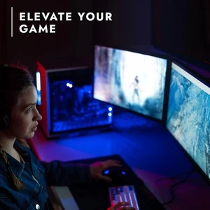 Support de bureau bras double moniteur Invision pour écrans 19 à 32 pouces - VESA 75 & 100mm - Photo 1/10