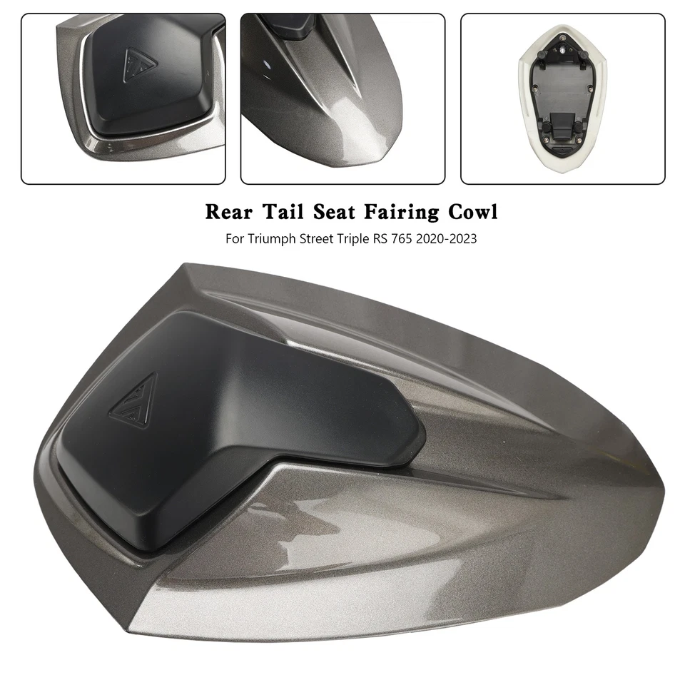 Cubierta de capó de carenado de asiento trasero para Street Triple RS 765 2020-2024 gris Foto 1 de 4