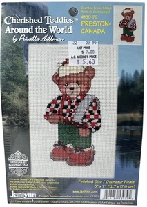 Janlynn Counted Cross Stitch Cherished Teddies Around The World Canada Preston - Picture 1 of 5